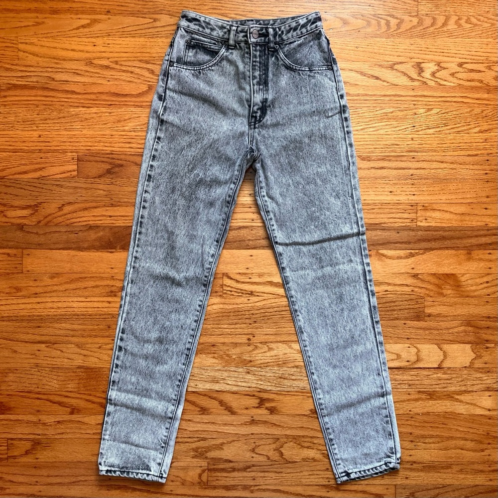 Vintage 80s EDWIN London Slim Jeans Acid Wash | 28x31 Tag (25” Measured Waist)